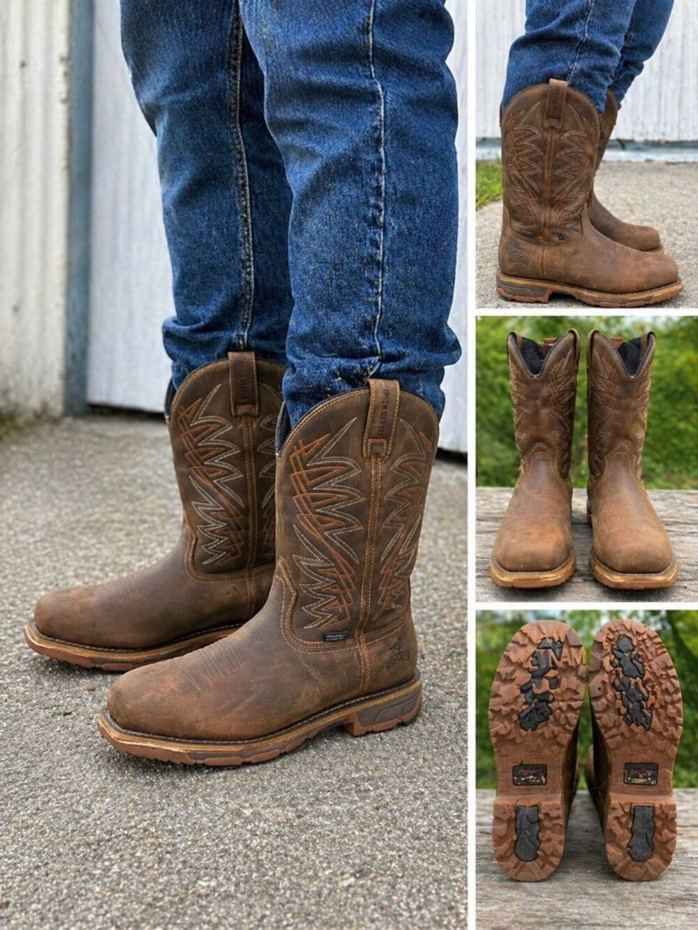 Irish Setter 83912 Work Boots Pull On Steel Toe EH Brown Mens 12 D